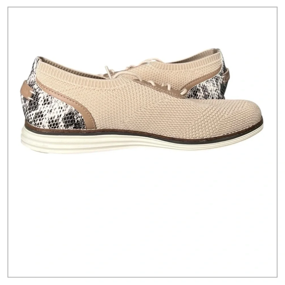 Cole Haan Original Grand Meridian Oxford Beige/Snake Print Size 9M